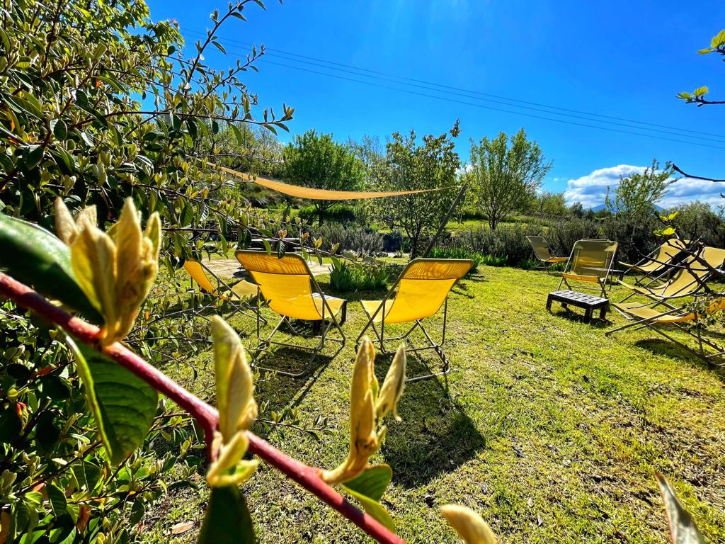 Terrasse, chambre Lou Mountdénié