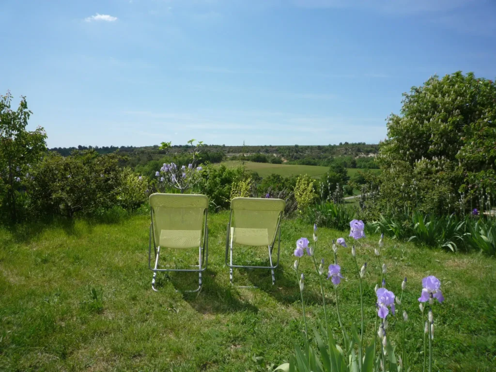 Terrasse, de la chambre Lou Lubéron